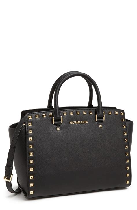 michael kors tasche selma studded|Michael Kors saffiano satchel.